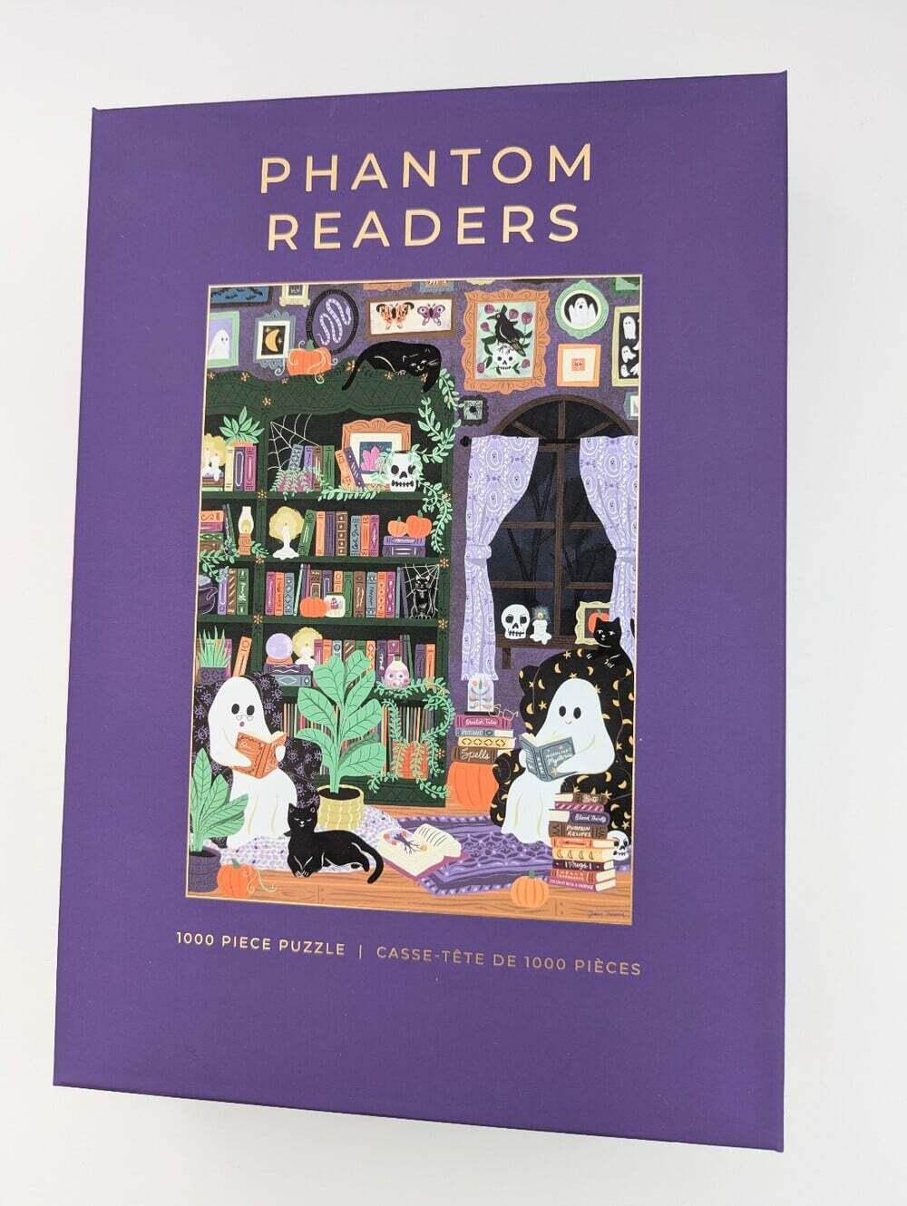 NEW IN BOX Hobbry "Phantom Readers" 1000-Piece Halloween Puzzle